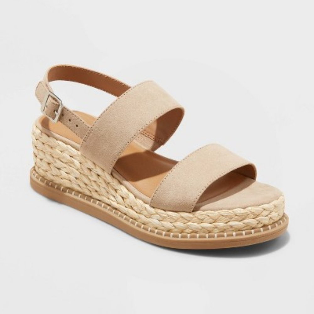 Universal Thread Tan Wedge Sandals